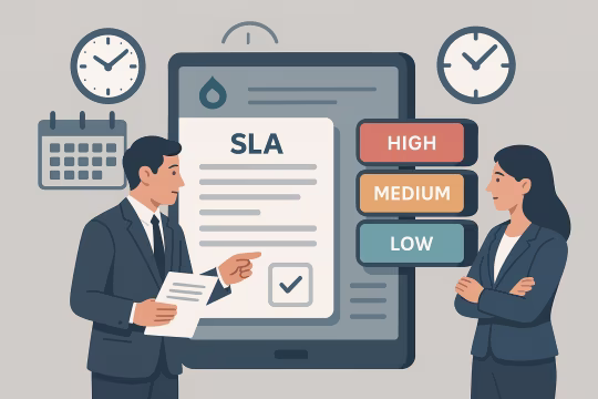 Delivery card for SLA Definition