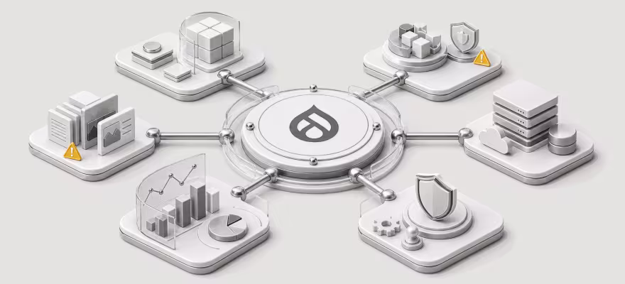 Drupal platform health check illustration