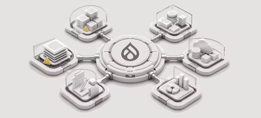 Drupal platform health check illustration