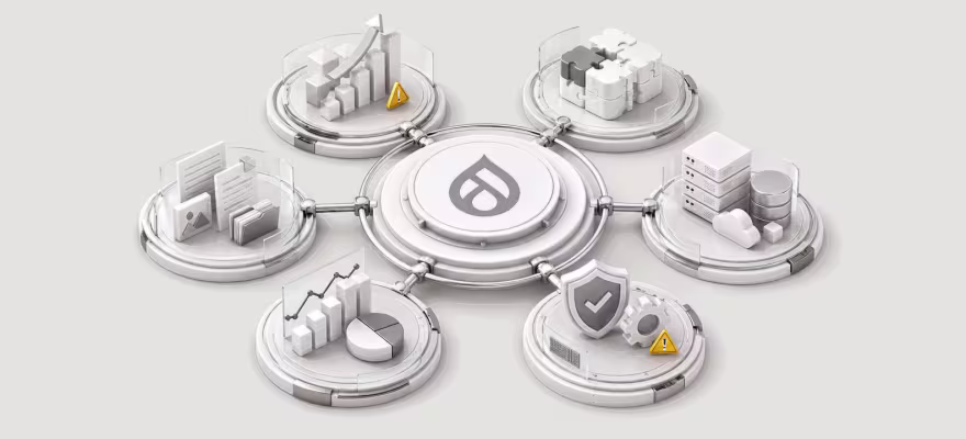 Drupal platform health check illustration