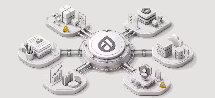 Drupal platform health check illustration