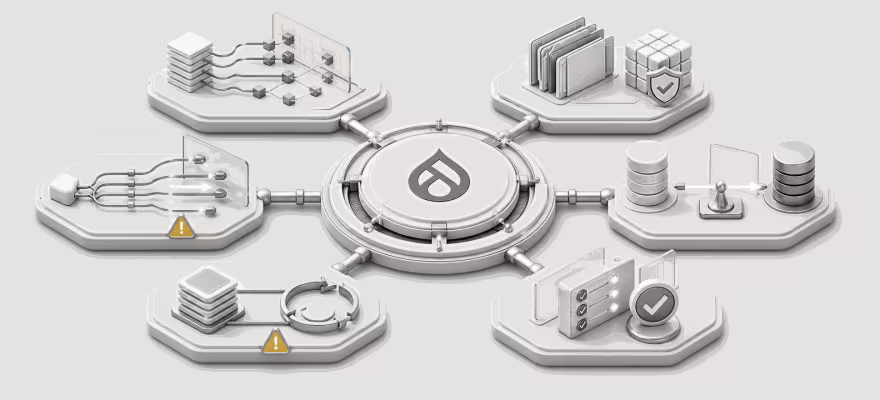 Drupal platform health check illustration