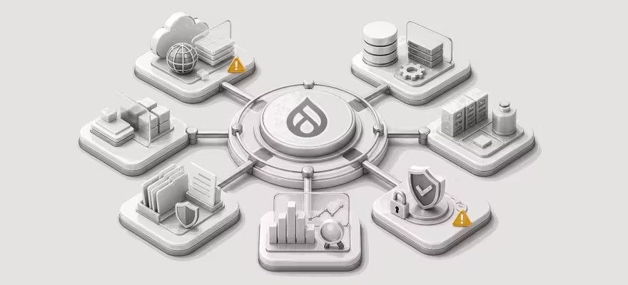 Drupal platform health check illustration