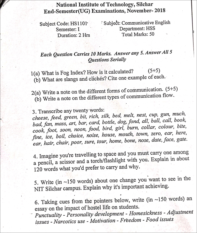 Question Paper