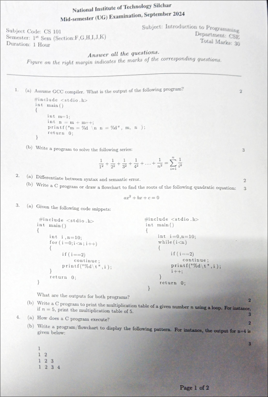 Question Paper