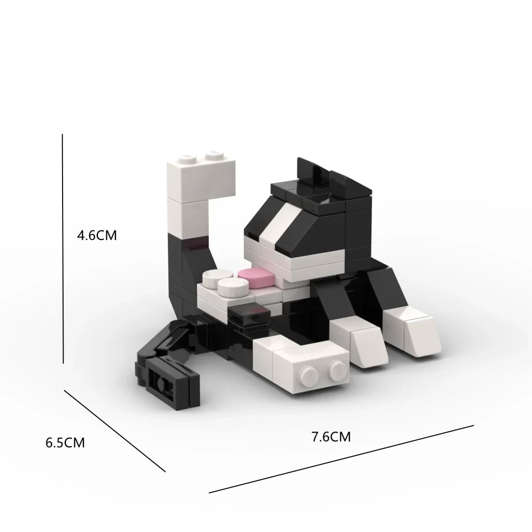 Blocos de Montar Animais TinySteps: Gatinho Fofo para Crianças Desenvolverem a Criatividade e o Raciocínio 5