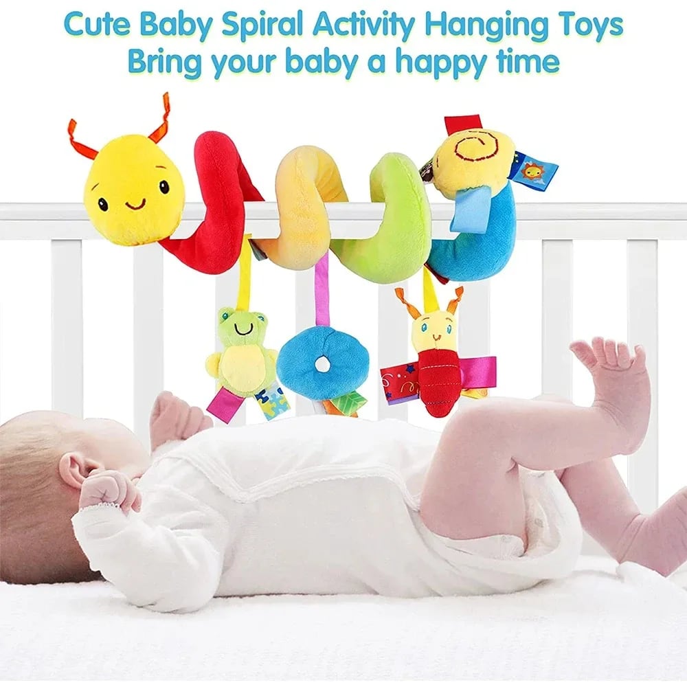 Móbile Espiral Musical TinySteps: Brinquedo Pendurado para Berço e Carrinho Bebê 3
