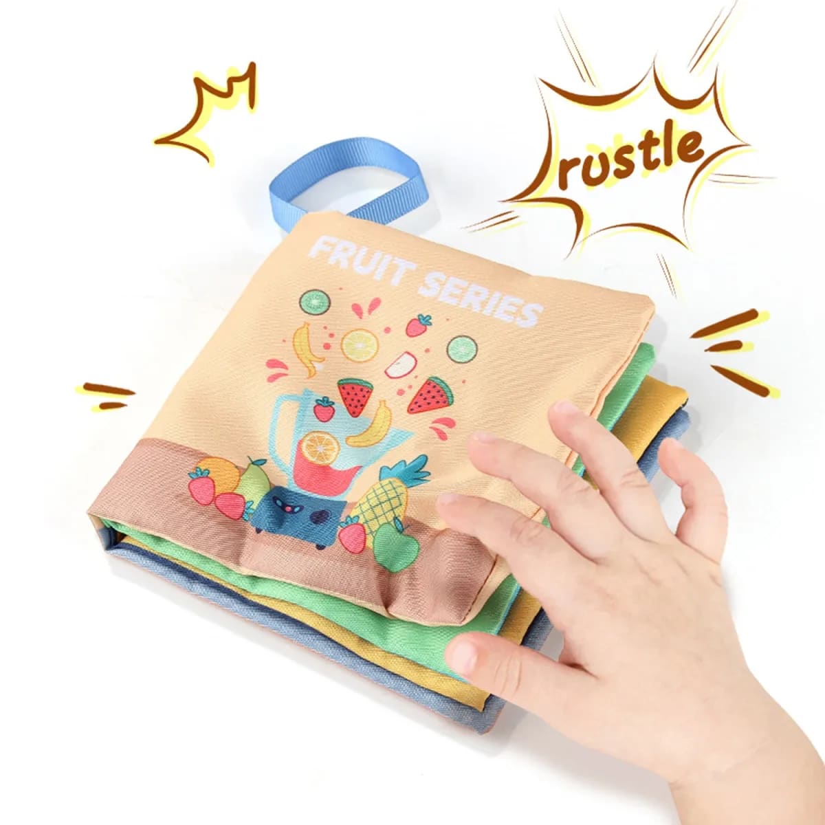 Livro de Pano TinySteps Montessori 3D Alto Contraste para Bebês: Estimule Sentidos e Aprendizado Precoce 4