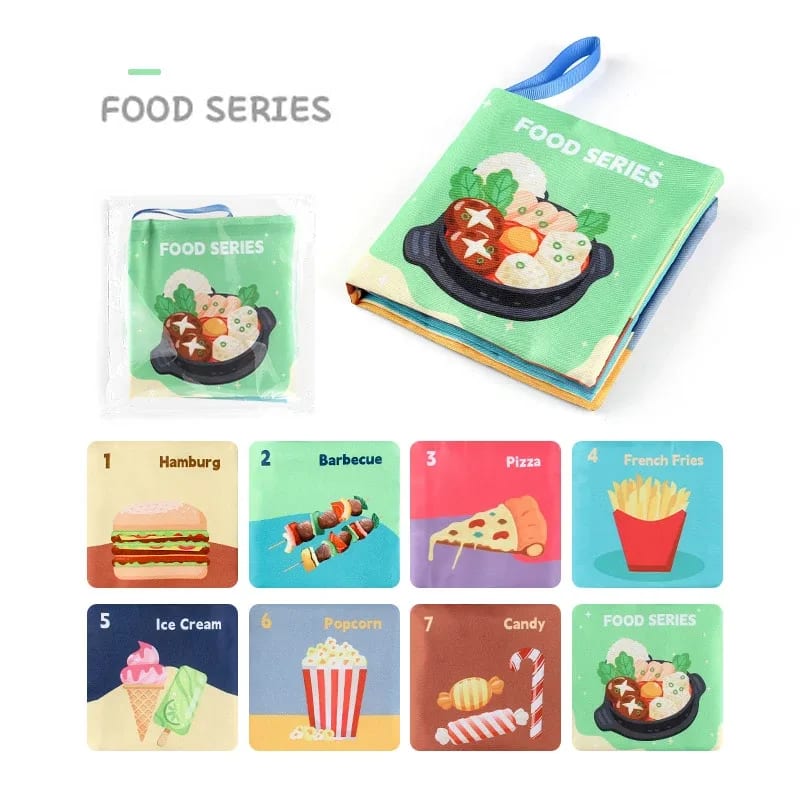 Livro de Pano TinySteps Montessori 3D Alto Contraste para Bebês: Estimule Sentidos e Aprendizado Precoce 8