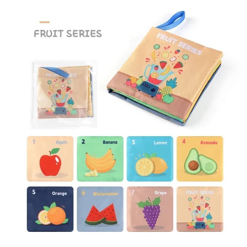 Livro de Pano TinySteps Montessori 3D Alto Contraste para Bebês: Estimule Sentidos e Aprendizado Precoce 9