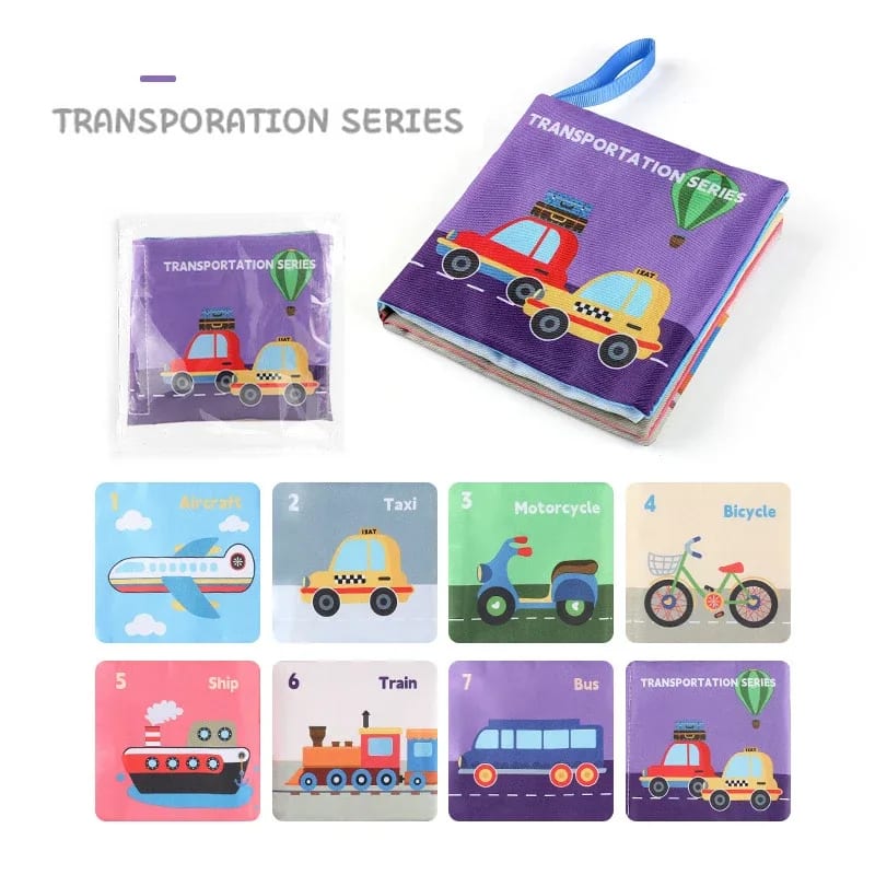 Livro de Pano TinySteps Montessori 3D Alto Contraste para Bebês: Estimule Sentidos e Aprendizado Precoce 11
