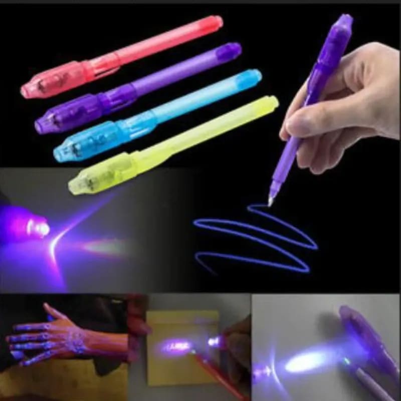 Caneta Mágica 2 em 1 para Desenhos Secretos com Luz UV TinySteps | Brincadeira Educativa e Divertida 2
