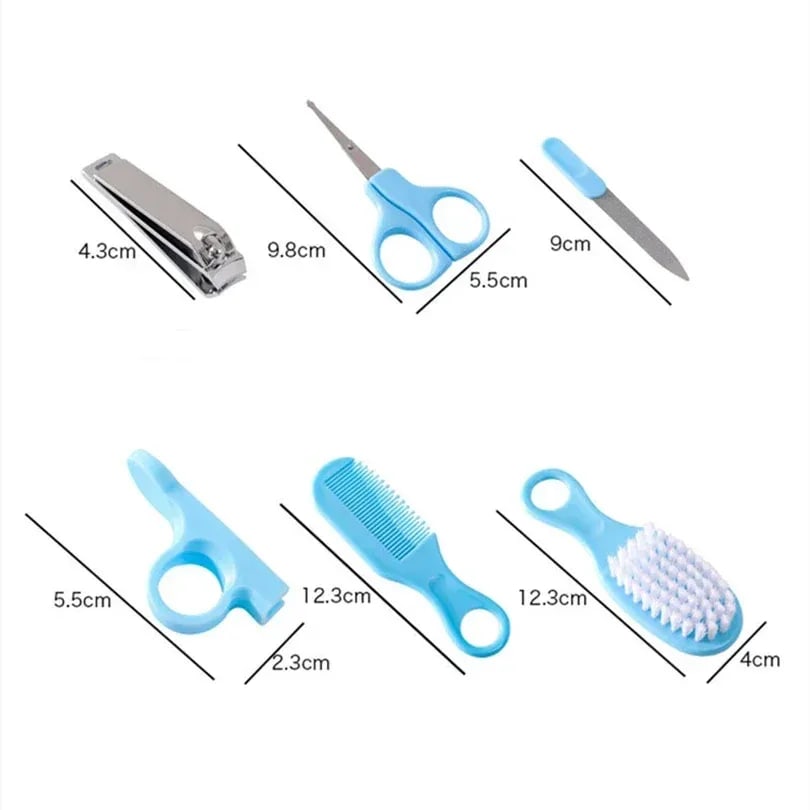 Kit Essencial de Higiene e Cuidados para Bebê TinySteps - Pente, Escova, Tesoura e Aparador de Unhas 4