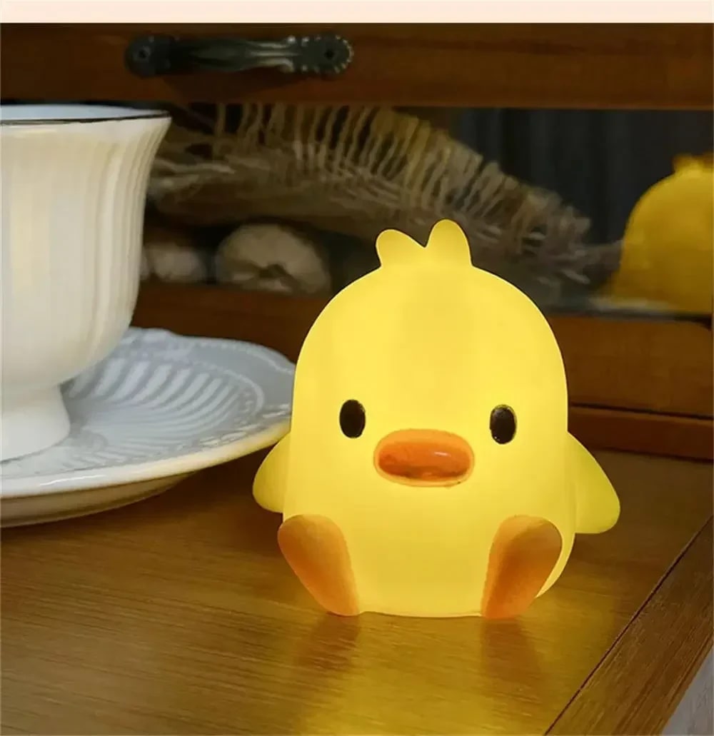 Pato Luminoso TinySteps: Luz Noturna LED Decorativa Infantil para Quarto de Bebê - Presente de Natal 3
