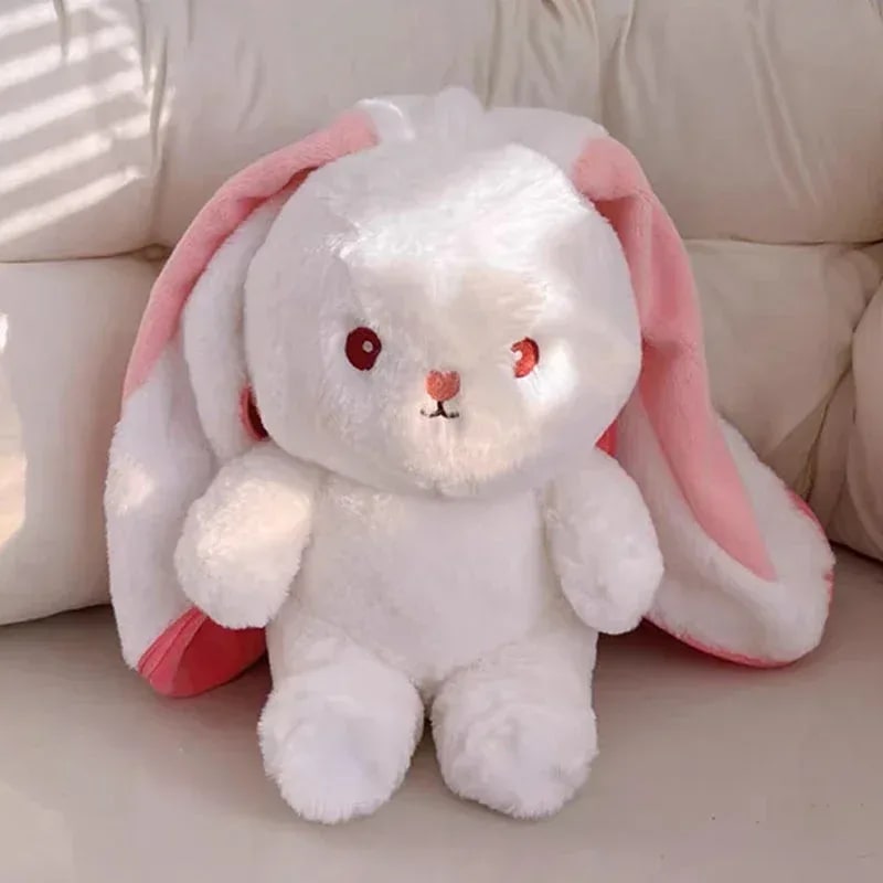 Coelhinho de Pelúcia TinySteps Morango e Cenoura | Brinquedo Macio Infantil 25cm para Bebês 4