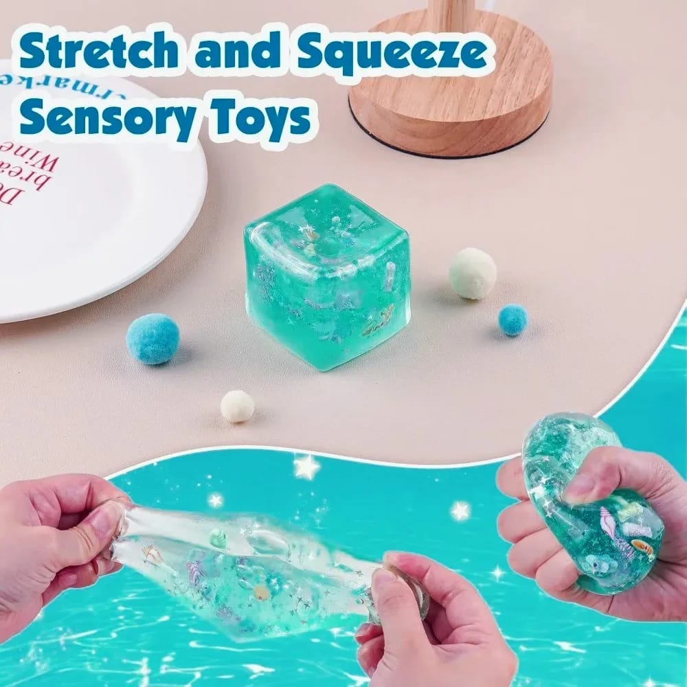Brinquedo Sensorial Oceano Anti-estresse TinySteps: Squishy Relaxante para Crianças e Adultos 4