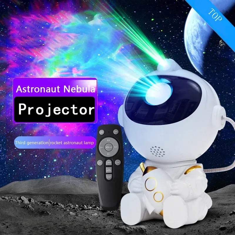 Projetor Astronauta TinySteps: Céu Estrelado e Galáxias Mágicas para Quartinho Infantil — imagem 1