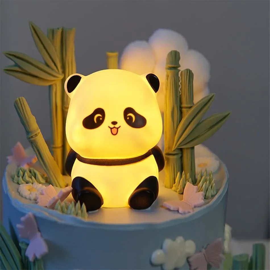 Luminária Panda LED TinySteps: Luz Noturna Fofa para Quarto de Bebê e Crianças 5