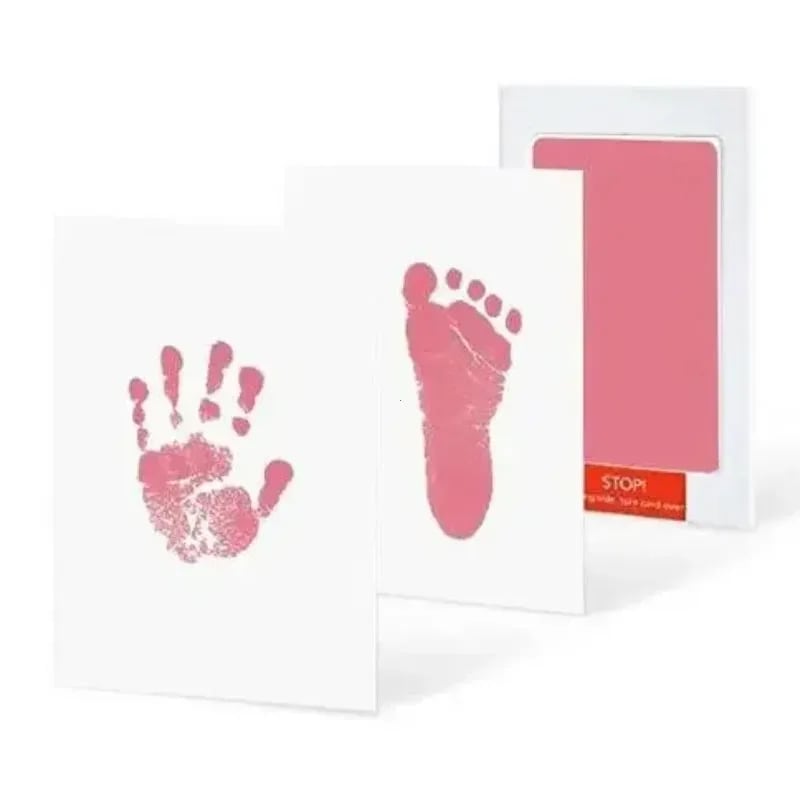 Kit Pegada e Mãozinha Bebê TinySteps – Tinta Segura para Lembrança Afetiva e Criativa de Recém-Nascido 16