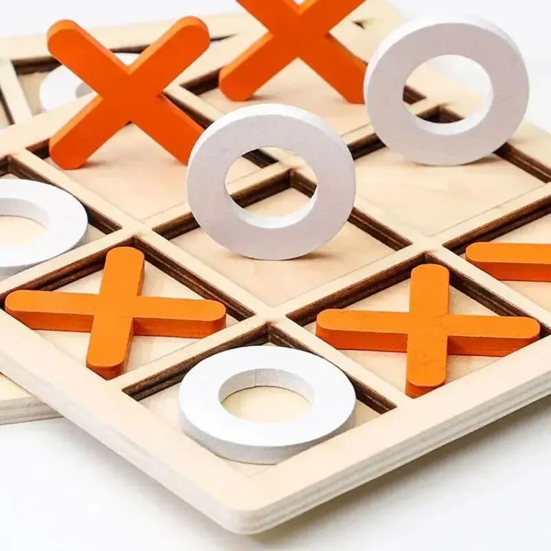 Jogo de Mini Xadrez Montessori TinySteps: Brinquedo Educativo de Madeira para Treinamento Cerebral Infantil 3