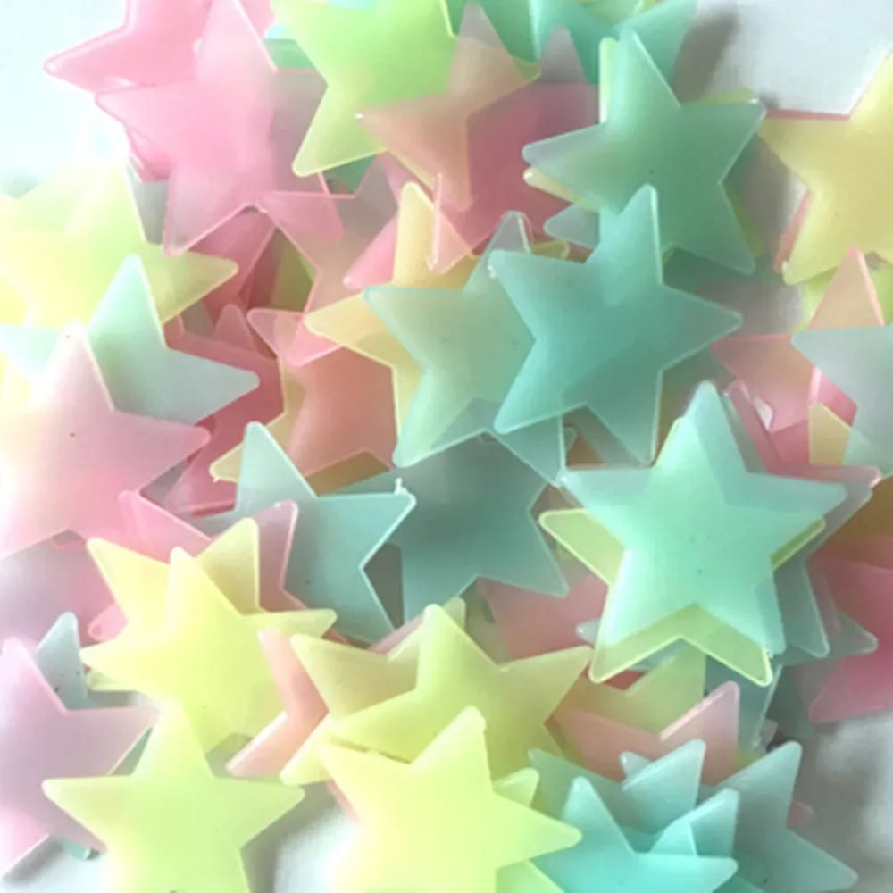 Estrelas Fluorescentes Adesivas para Quarto Infantil – Céu Mágico Que Brilha no Escuro para Bebês e Crianças 3