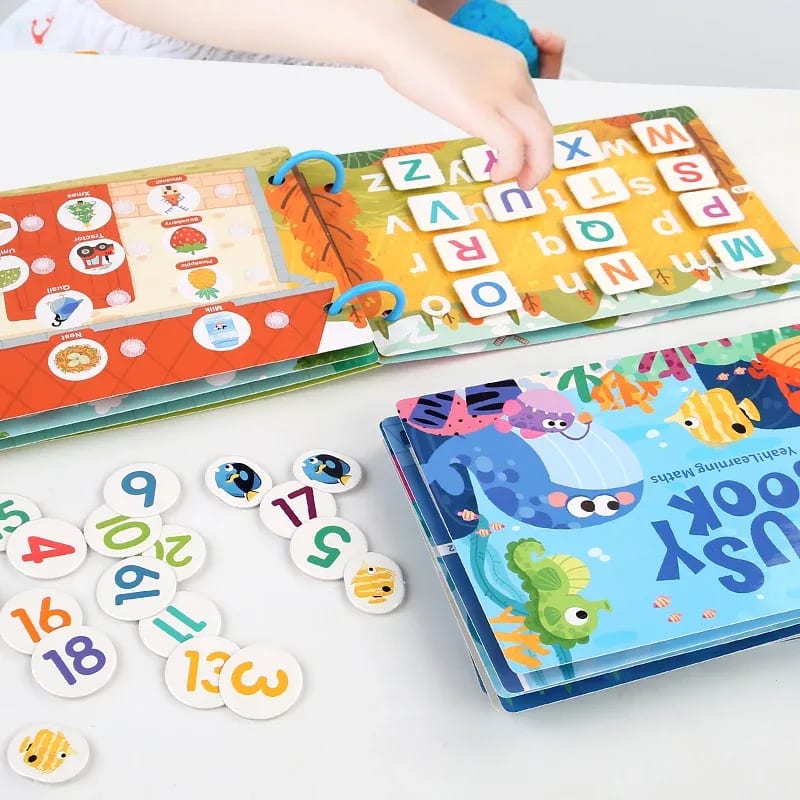 TinySteps: Livro de Adesivos Reutilizáveis Montessori Educativos para Crianças - Aprenda Brincando 2