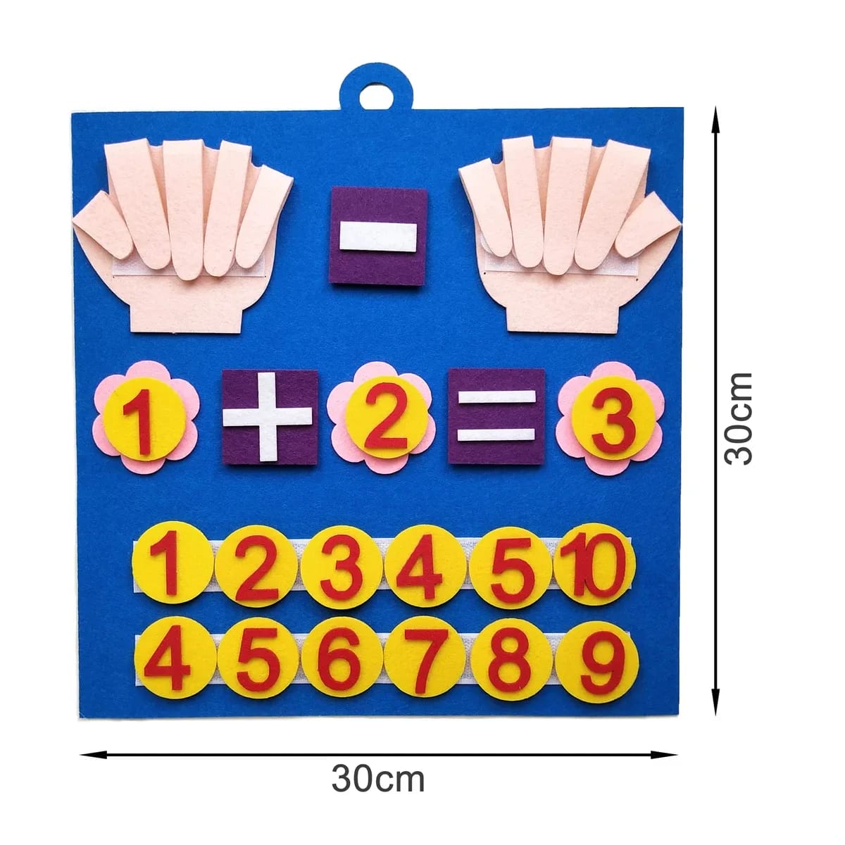 Brinquedo Montessori Números de Dedo de Feltro TinySteps – Contagem e Matemática Divertida para Crianças 6