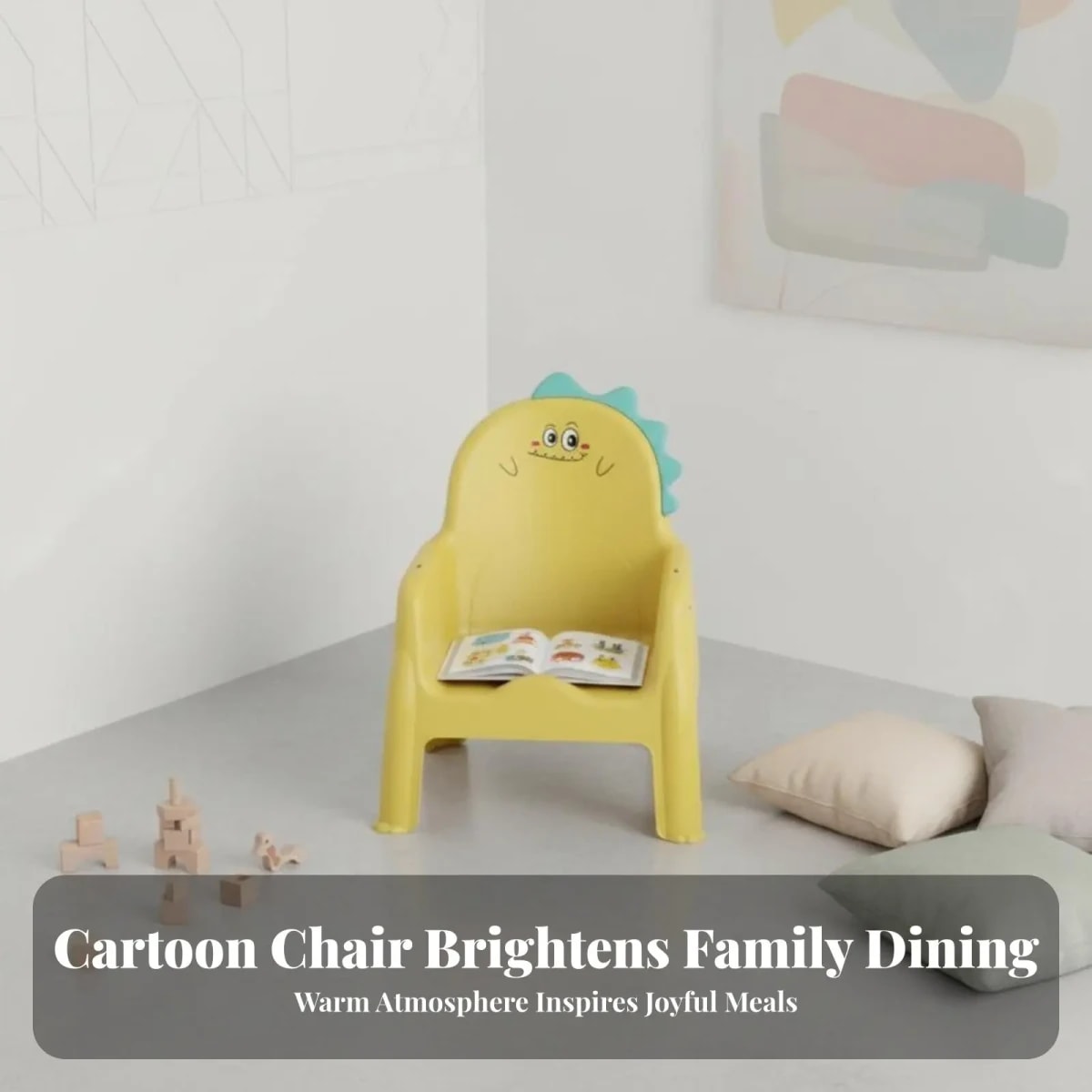 Cadeira Infantil Baixa TinySteps: Leve, com Rodas e Encosto Ergonômico para Brincadeiras e Aprendizado 3