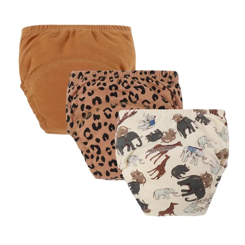Kit 3 Calças de Treinamento TinySteps: Desfralde Suave e Reutilizável para Bebês Meninos e Meninas 7
