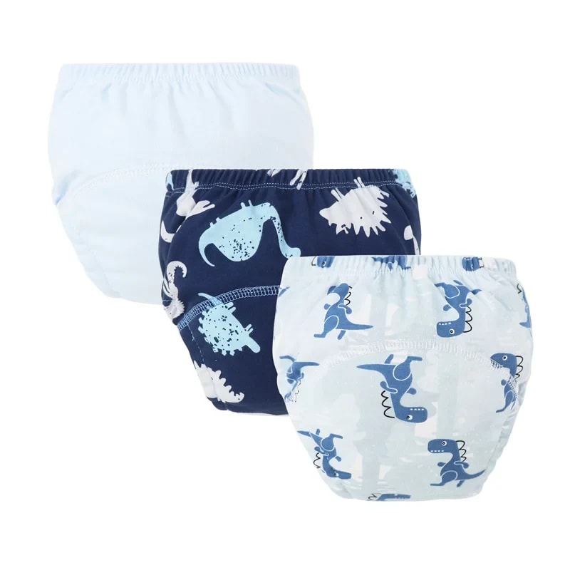 Kit 3 Calças de Treinamento TinySteps: Desfralde Suave e Reutilizável para Bebês Meninos e Meninas 9