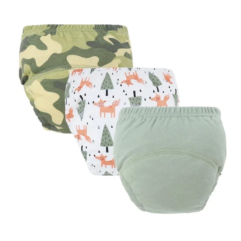 Kit 3 Calças de Treinamento TinySteps: Desfralde Suave e Reutilizável para Bebês Meninos e Meninas 11