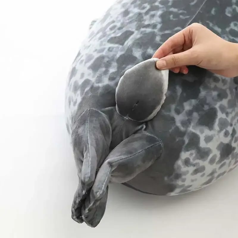 Travesseiro Infantil Leão Marinho Gordinho 3D TinySteps - Pelúcia Macia para Abraçar e Dormir 6