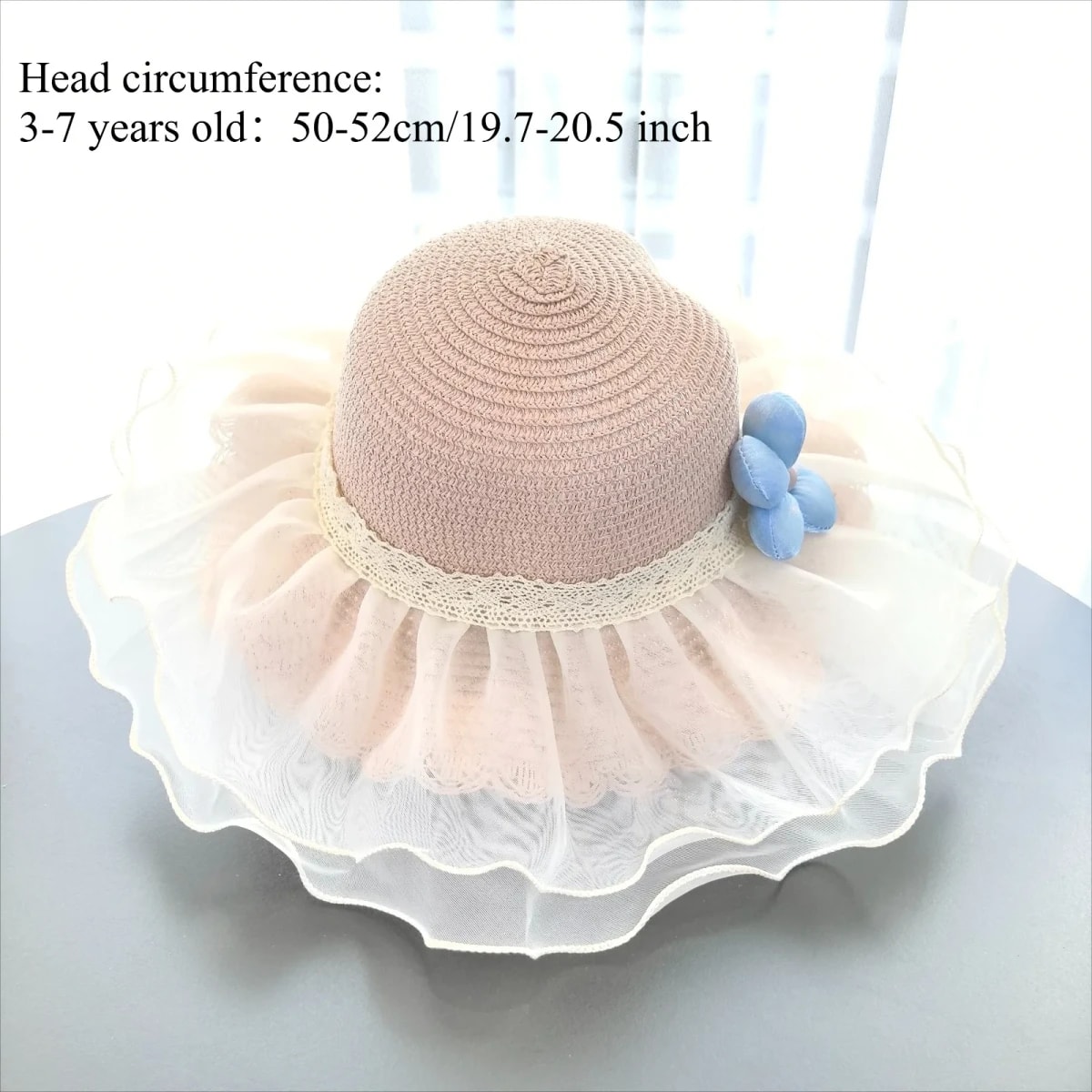 Chapéu de Sol Infantil Estilo Francês com Laço – Proteção UV e Charme para Meninas TinySteps 6