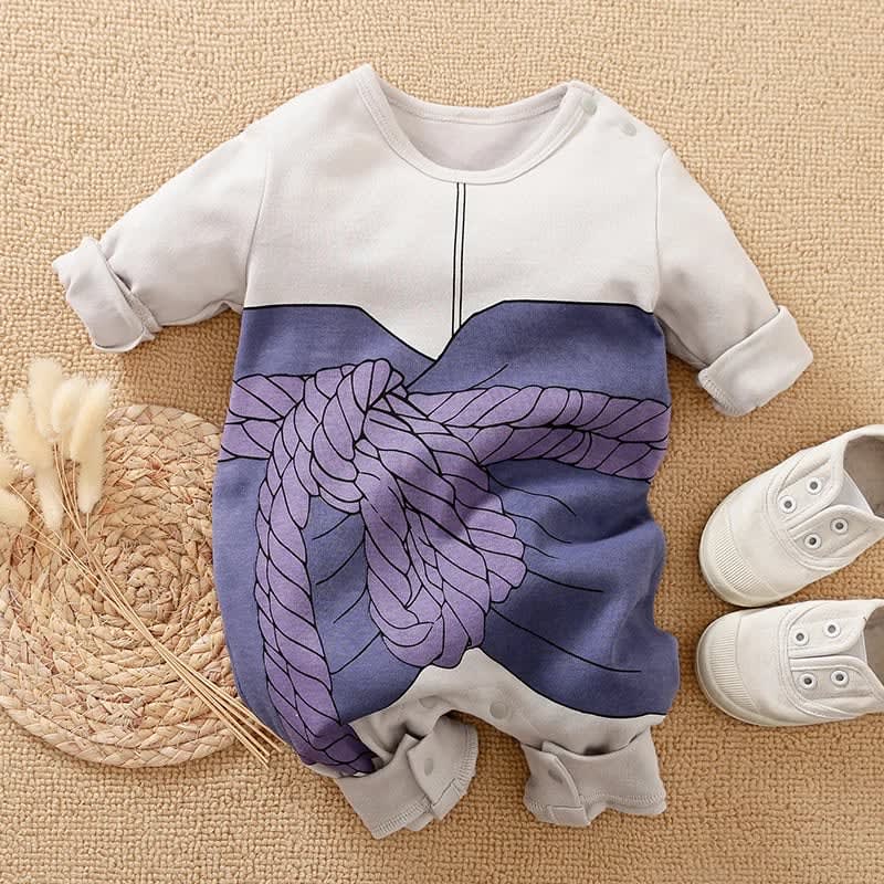 Bebê recém-nascido anime capa estilo crianças manga longa algodão bodysuit, bonito crianças meninos meninas macacão 5