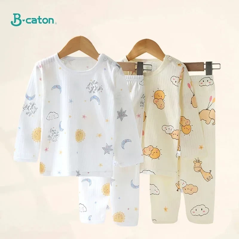 Pijama Infantil TinySteps Algodão Macio Unissex para Meninos e Meninas – Sonhos Aconchegantes 2