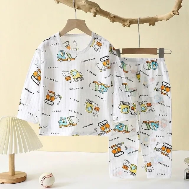 Pijama Infantil TinySteps Algodão Macio Unissex para Meninos e Meninas – Sonhos Aconchegantes 7