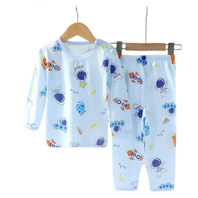 Pijama Infantil TinySteps Algodão Macio Unissex para Meninos e Meninas – Sonhos Aconchegantes 9