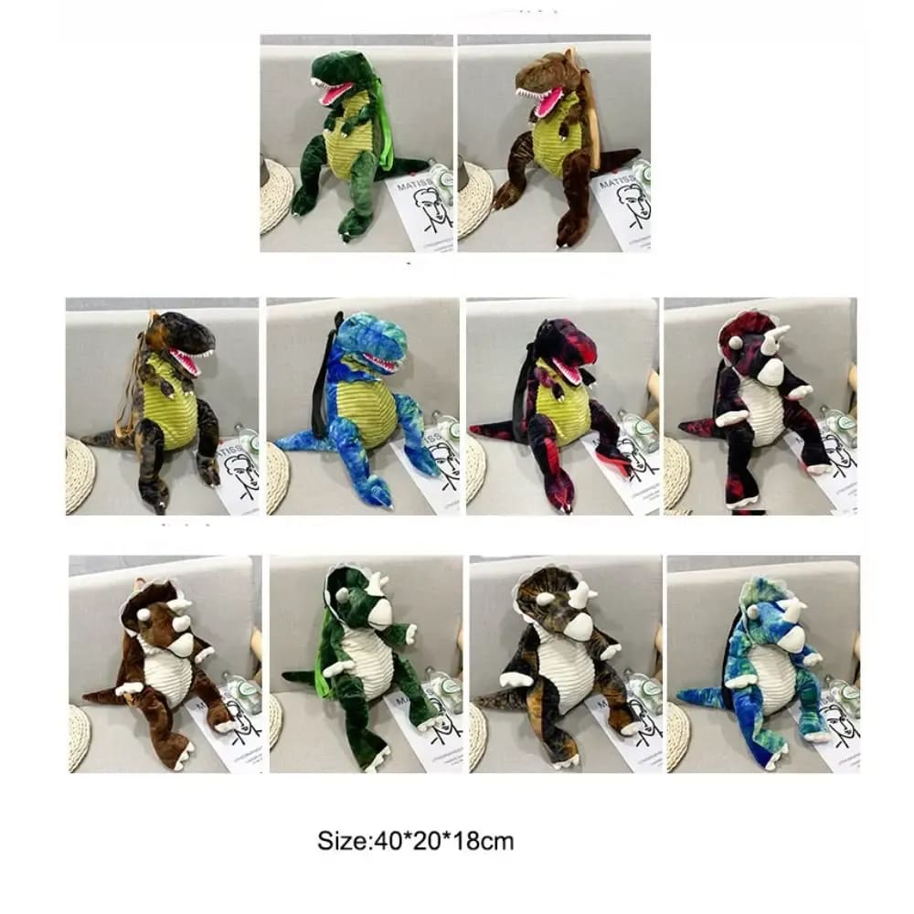 Mochila Infantil Dinossauro de Pelúcia TinySteps - Aventura e Conforto para a Escola e Passeios 5
