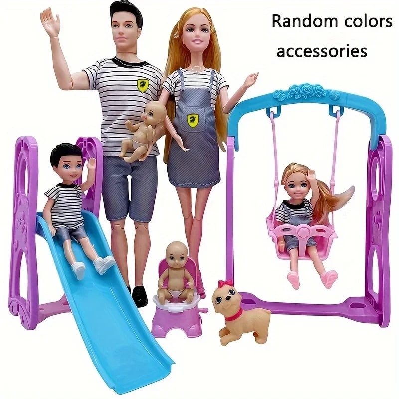 Conjunto de Bonecas Família Feliz TinySteps: Mamãe Grávida com Bebê e Acessórios - Brinquedo Educativo 5
