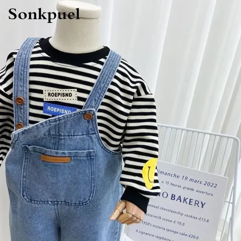 Macacão Jeans Infantil Unissex TinySteps: Conforto e Estilo para Meninos e Meninas | Primavera Outono 3