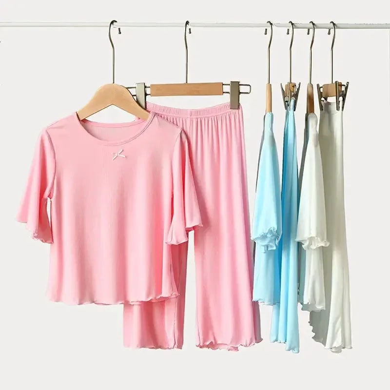 Conjunto Verão Infantil Menina TinySteps: Blusa Manga Curta e Shorts Confortáveis para Brincadeiras 4