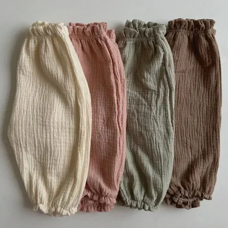 Calça de Bebê Unissex TinySteps Algodão Orgânico e Linho - Estampas Fofas para Recém-Nascidos 2