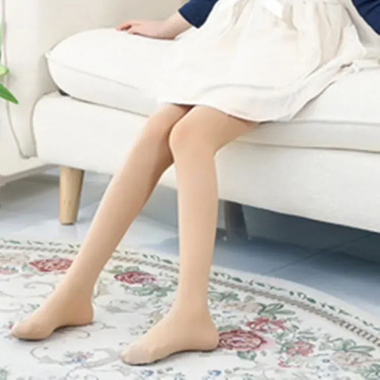 Meia-Calça Infantil Branca Aveludada TinySteps para Balé e Dia a Dia - Conforto e Delicadeza 5