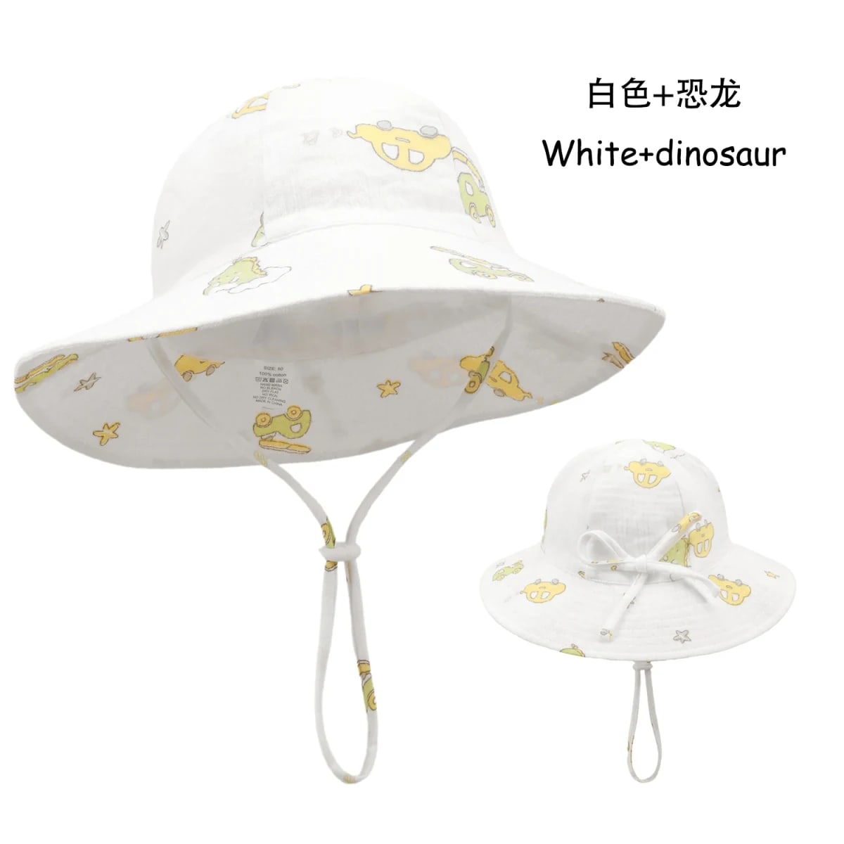 Chapéu Balde Infantil TinySteps: Proteção Solar Macia com Estampas de Flores e Coelhinho Fofo para Bebês 9