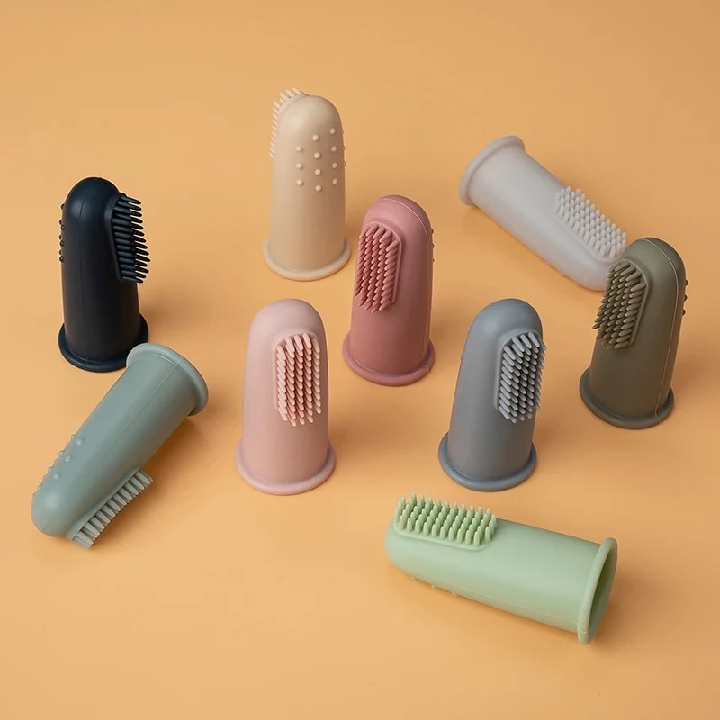 Escova de Dentes de Dedo TinySteps em Silicone Macio | Higiene Bucal Segura para Bebês e Crianças 2