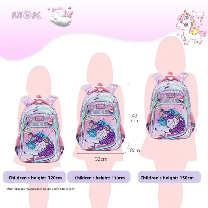 Kit Mochila Escolar Infantil 3 Peças TinySteps - Lancheira e Estojo com Estampas Divertidas 4