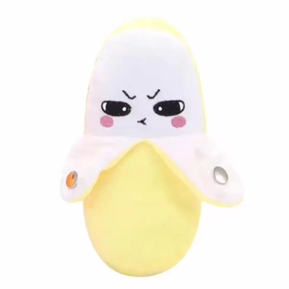 Pelúcia Musical Interativa Banana TinySteps: Brinquedo Sensorial Fofinho para Bebês com Sons e Ritmos 12