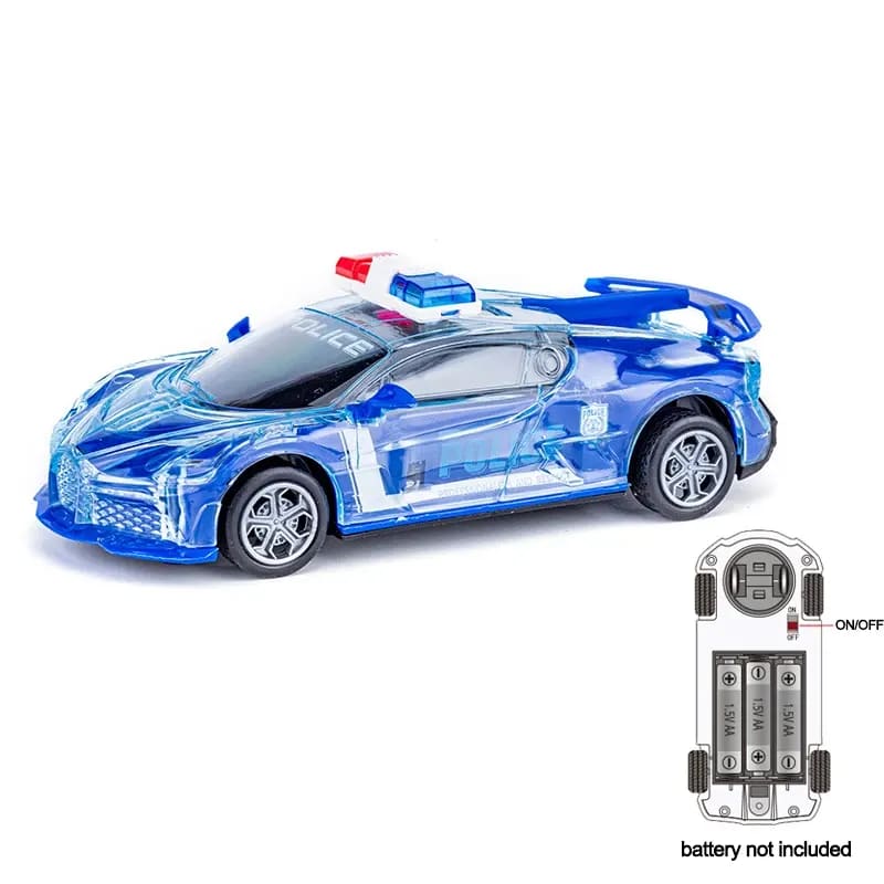 Carro de Brinquedo Policial Elétrico TinySteps: Sons, Luzes e Rodas Universais para Crianças 4-12 Anos 11