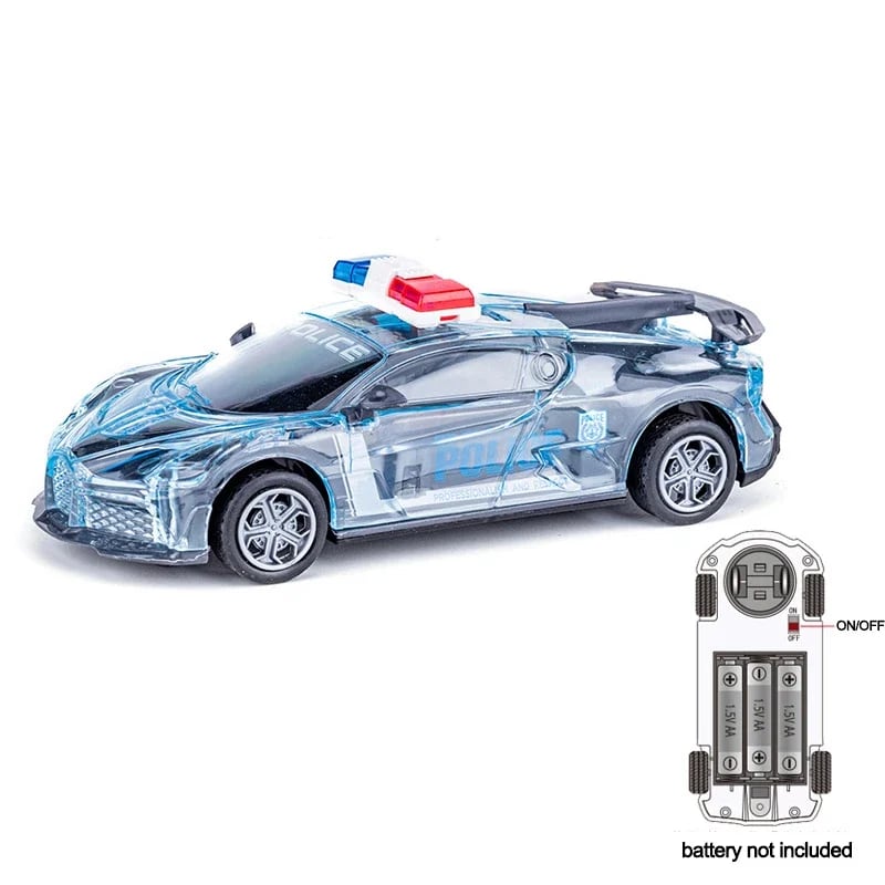 Carro de Brinquedo Policial Elétrico TinySteps: Sons, Luzes e Rodas Universais para Crianças 4-12 Anos 13