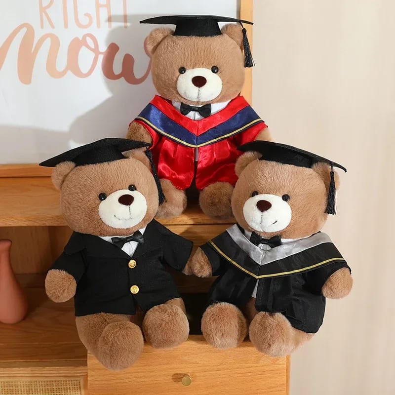 Urso de Pelúcia Formatura TinySteps: Doutor Colorido e Fofinho para Celebrar Conquistas Infantis 3